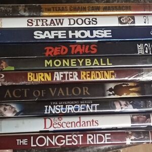 Set Of 10 New And Used Blu-Ray Movies